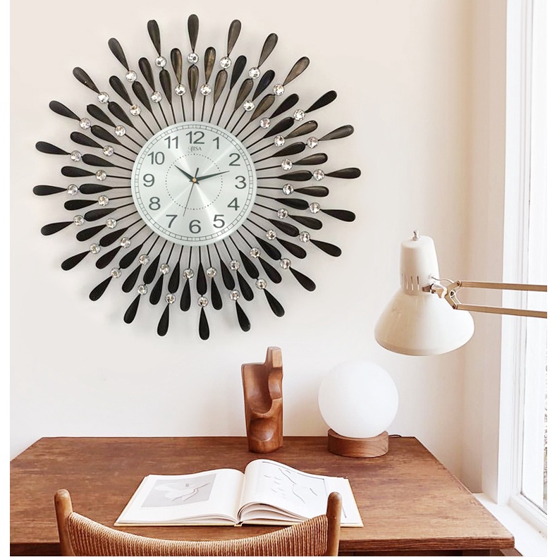 Đồng hồ treo tường BISA bảo hành 5 năm size 60cm BS60001.