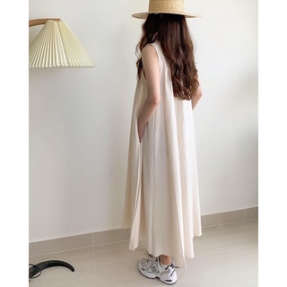 LOOK.STUDIOO - Váy dài cộc tay 2 màu