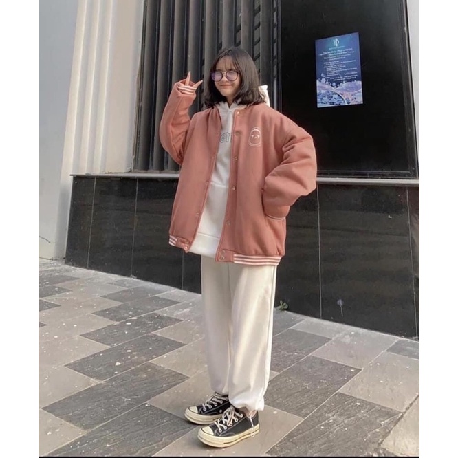 [RẺ VÔ ĐỊCH] Bomber phối viền ulazangg from thụng tay bồng unisex (hàng sẵn) | BigBuy360 - bigbuy360.vn