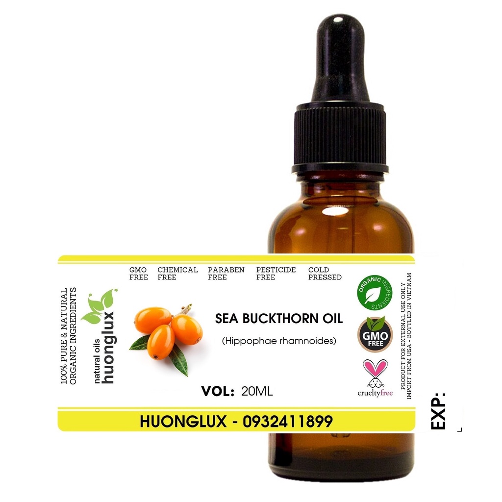 Organic dầu Hắc Mai Biển Sea Buckthorn hữu cơ nguyên chất