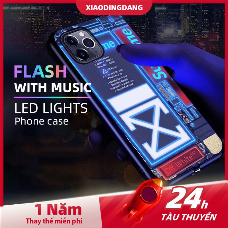 Ốp điện thoại màu đèn LED cho iPhoneX iPhoneXR iPhone11 iPhone11PRO iPhone11PROMAX