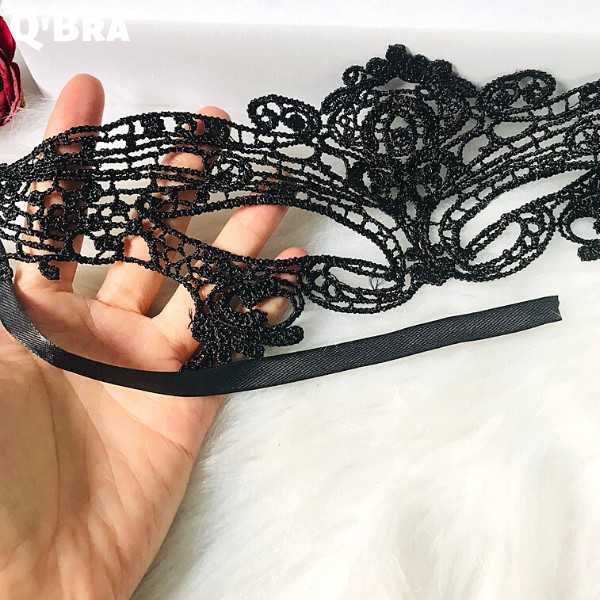 Mặt nạ ren cosplay màu đen có dây buộc sexy cho nữ phụ kiện bịt mắt cosplay sexy cho cho nàng quyến rũ | BigBuy360 - bigbuy360.vn