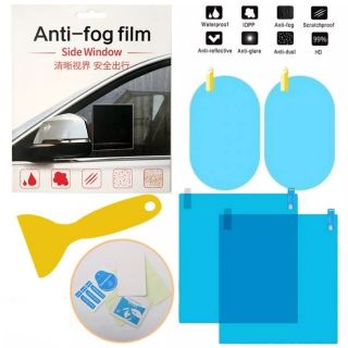 Set 4 miếng dán film Nano chống nước dán gương, kính ô tô
