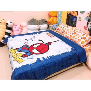 vỏ chăn cotton poly trần bông