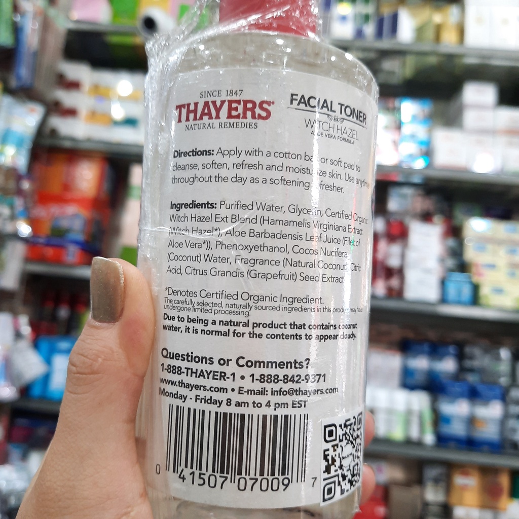 Nước Hoa Hồng Không Cồn Thayers Coconut Water - Hương Dừa 355ml - Dành cho da khô, da lão hóa