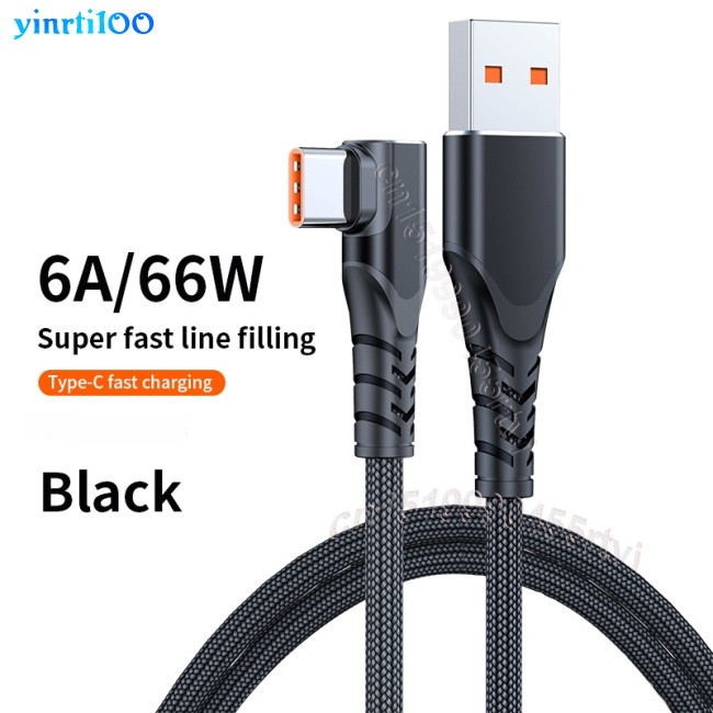 Dây Cáp Sạc Nhanh Yinrti100 Tpe + Vỏ Nhôm Cổng Usb Type C 6a Cho Điện Thoại Di Động