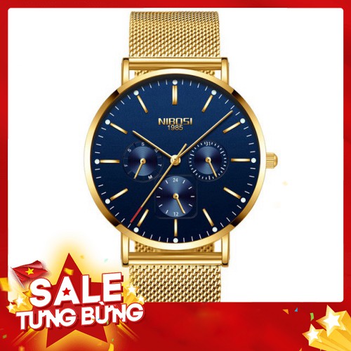 -Hàng nhập khẩu Đồng hồ nam NIBOSI chính hãng NI2321-1.01 Fullbox dây đeo hợp kim cao cấp không gỉ Liên hệ mua hàng 08
