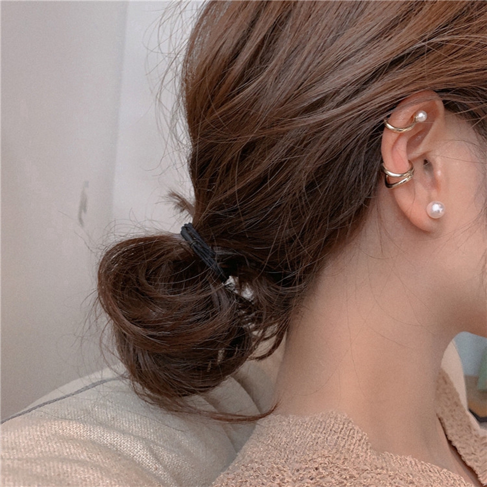 Cod Qipin Bộ 3 Khuyên Tai Đính Ngọc Trai Nhân Tạo Thời Trang