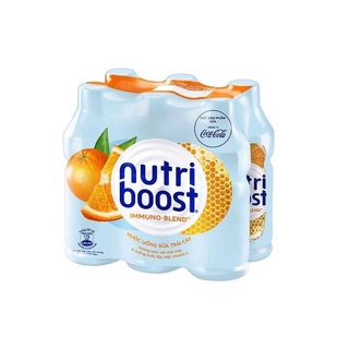 Lốc 6 chai nước ngọt Nutriboost vị cam ( chỉ ship hỏa tốc)