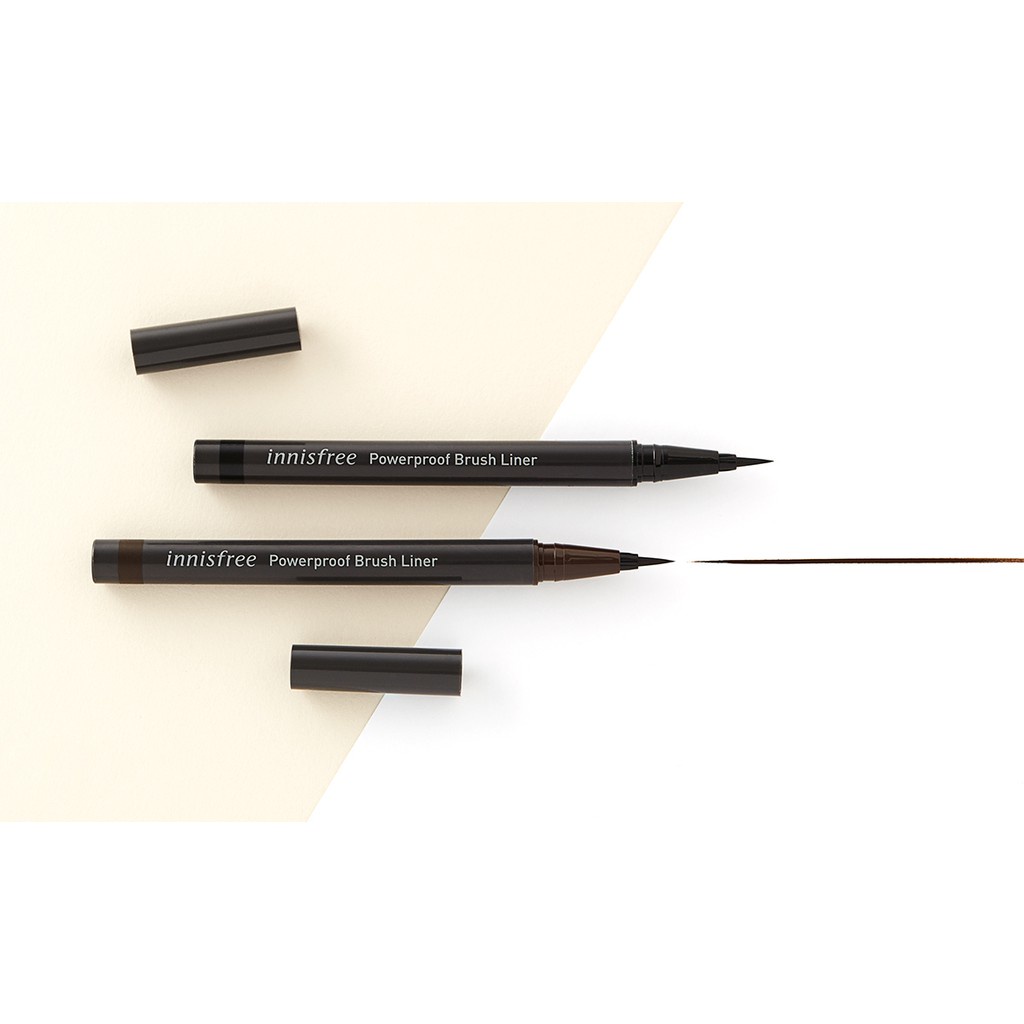 Bút kẻ mắt nước chống trôi Innisfree Powerproof Brush Liner