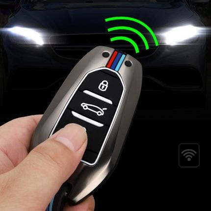 Ốp Chìa Khóa, Ốp Khóa Xe Peugeot Hợp Kim Kẽm Cao Cấp