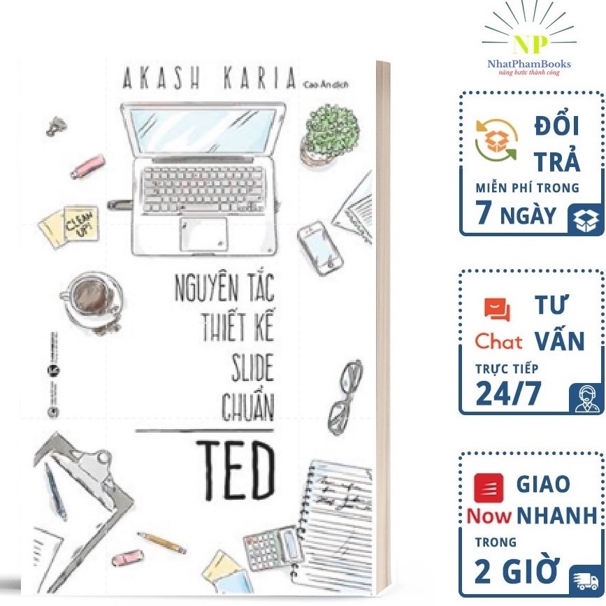 Sách - Nguyên Tắc Thiết Kế Slide Chuẩn Ted Tặng Bookmark