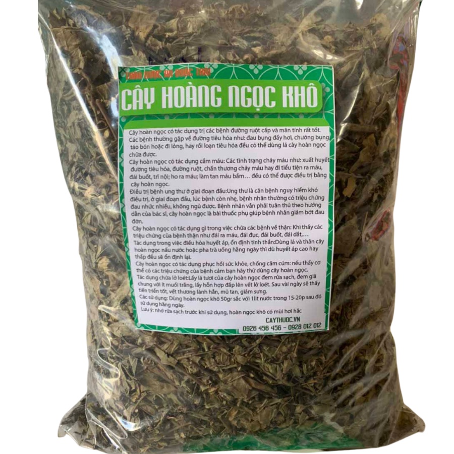 Cây Hoàn Ngọc Trắng 1Kg Hỗ Trợ Ung Thư, Hoàng Ngọc Khô Ngừa U Bướu, Trà Hoàn Ngọc Tốt Cho Người Viêm Loét Dạ Dày