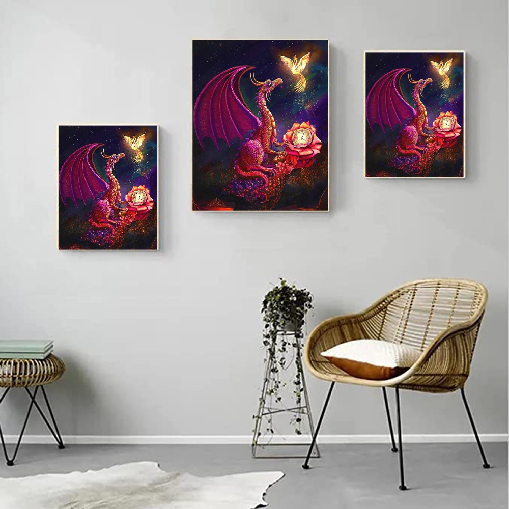 Bộ Tranh Đính Đá 5D Họa Tiết Độc Đáo DIY Dùng Trang Trí Nhà Cửa