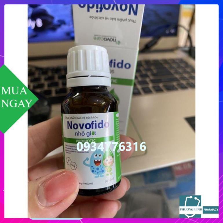 Novofido Drop lọ 15ml Bổ sung các chủng lợi khuẩn Có sẵn trong đường ruột cho trẻ từ 4 tuần