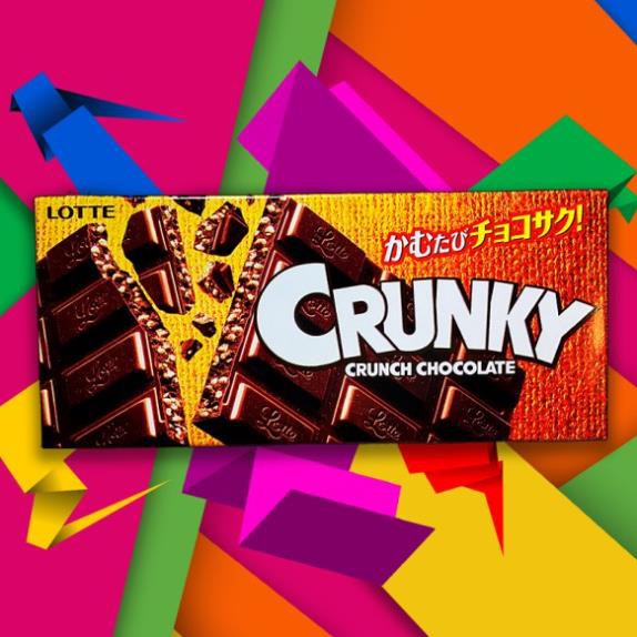 Lotte Chocolate Crunky thanh 34gr