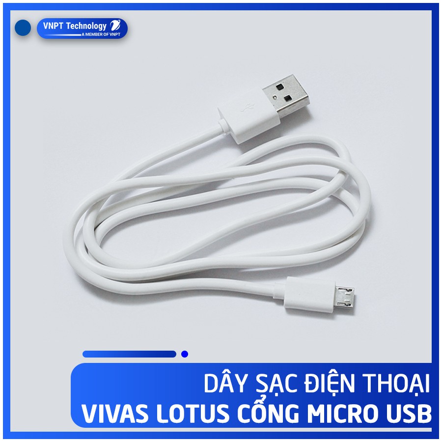 Dây Cáp Sạc Nhanh VIVAS cổng USB micro Cao cấp Chính hãng