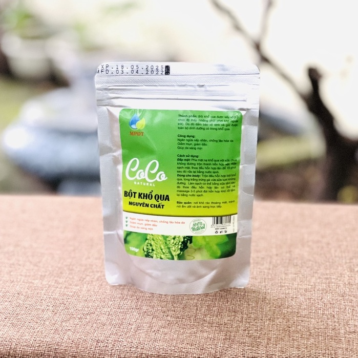 Bộ 3 sản phẩm: Bột Khổ Qua nguyên chất + Ủ sữa non kích trắng + Cọ đắp mặt nạ tăng hiệu quả giảm mụn viêm,mụn ẩn,đầu đen
