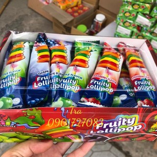 Sỉ hộp 30 chiếc kẹo phát sáng cầu vòng sắc màu cực ngon