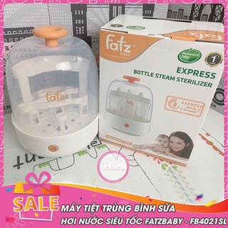 (Tặng 100 chiếc tăm bông trẻ Em) Máy tiệt trùng bình sữa hơi nước siêu tốc Fatz FatzBaby FB4019SL / FB4036SL / FB4037SL
