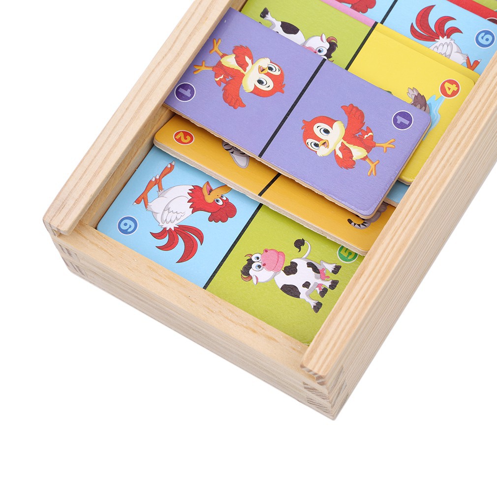 Đồ chơi domino hình thú cho bé