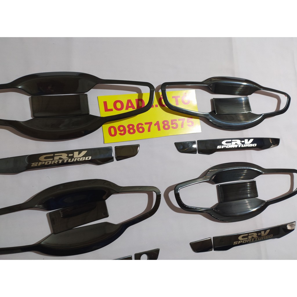 Ốp tay nắm và hõm cửa titan cho Honda CRV 2022-2018 Cao Cấp Nhất Thị Trường