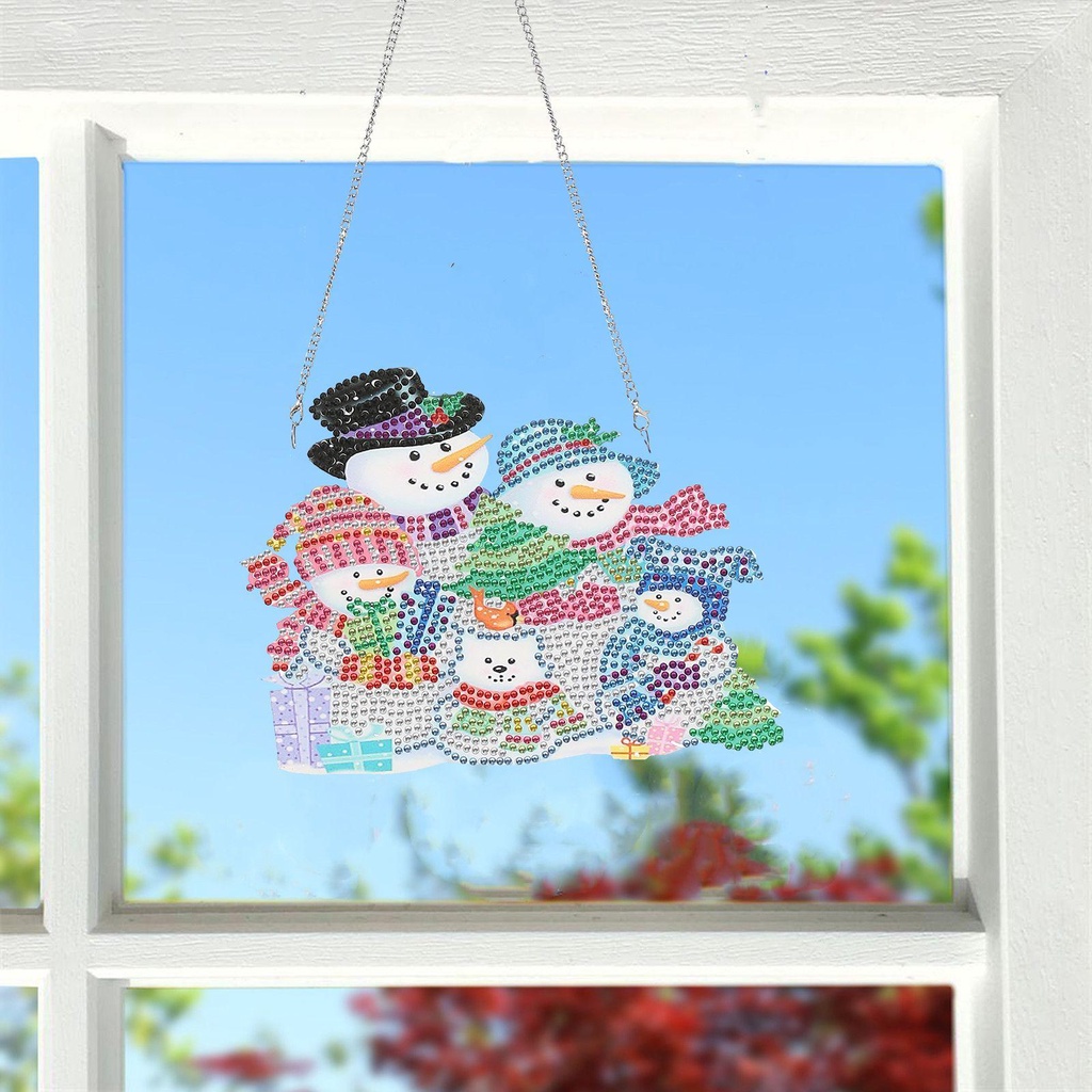 Bức Tranh Giáng Sinh LAY LAY DIY|Sticker Dán Tường Hình Nai Sừng Tấm
