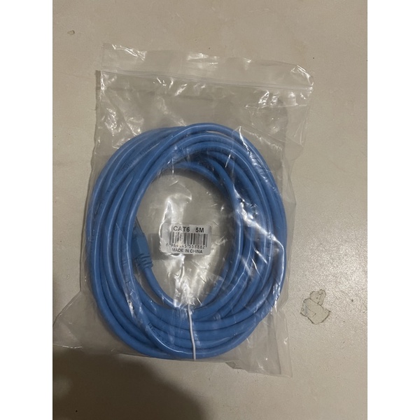Dây Mạng Lan Internet 2 Đầu Đúc Săn Cat 6 Dài 5M Chất Lượng Cao