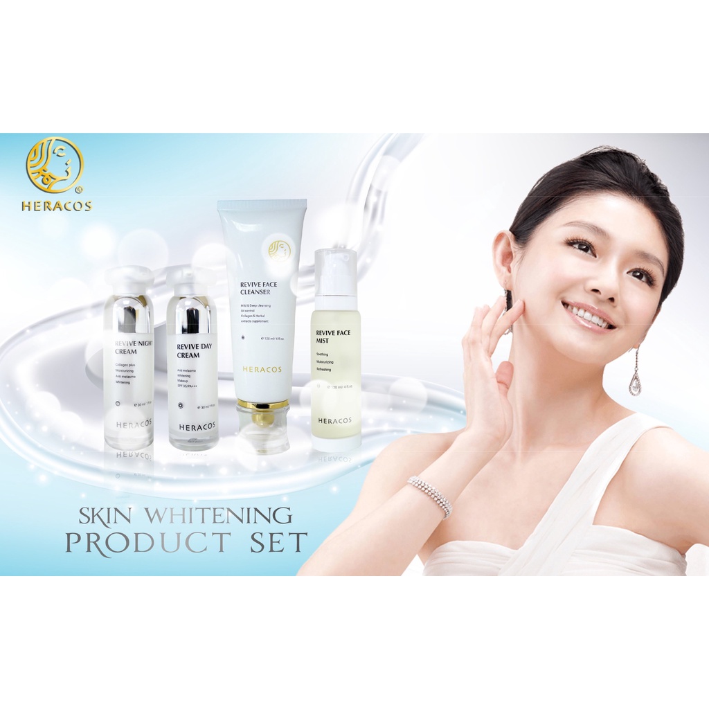 [+QUA 90k]Sữa rửa mặt làm sạch HERACOS REVIVE FACE CLEANSER trắng da ngừa mụn ít bọt không gây khô da. | BigBuy360 - bigbuy360.vn