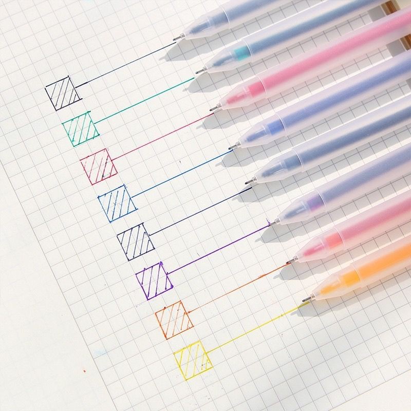 Set 12 Bút Mực Gel 0.5mm (12 Màu Khác Nhau)