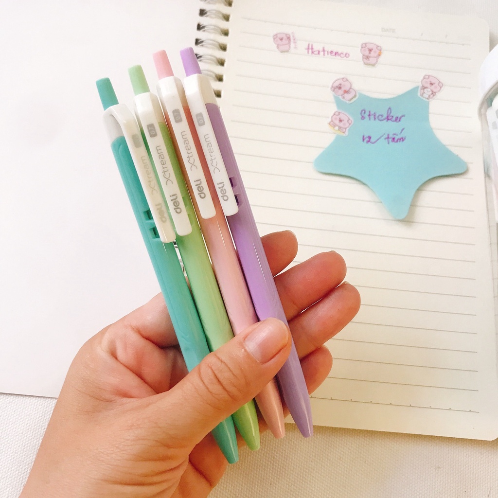 Bút bi Deli 0.7mm xịn đẹp đều mực