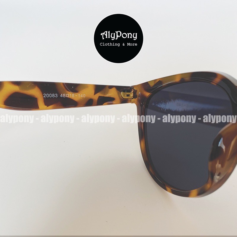 Kính Mát Nam Nữ Gọng Tròn Bản To Loại Tốt Chống UV Mẫu Mới Hàn Quốc AlyPony 2021