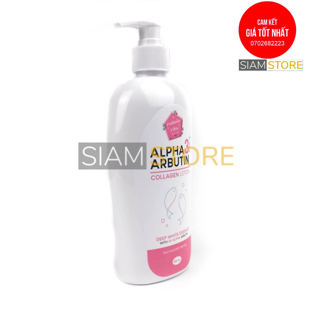 Sữa dưỡng trắng body Alpha Arbutin 3plus 500ml