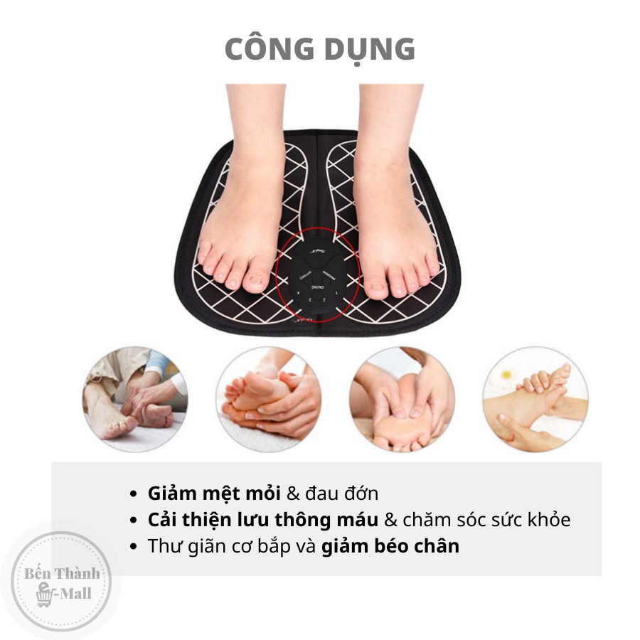 Máy Massage Chân Trị Liệu Máy Rung Chân Vật Lý Giảm Tê Mỏi Điều Hoà Khí Huyết Lưu Thông Máu
