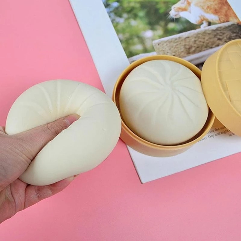 Đồ Chơi Mềm Dẻo Giảm Căng Thẳng Hình Bánh Bao