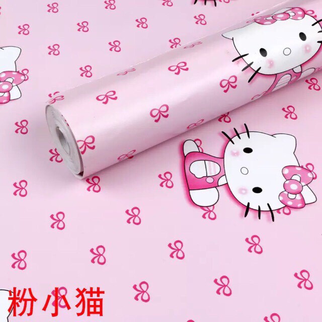 Cuộn 10m giấy dán tường mèo kitty 03