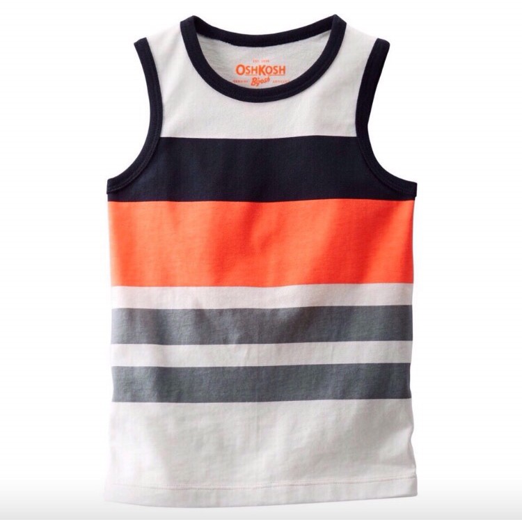 Áo thun sát nách Oshkosh cho bé trai 6m-14T AT160K