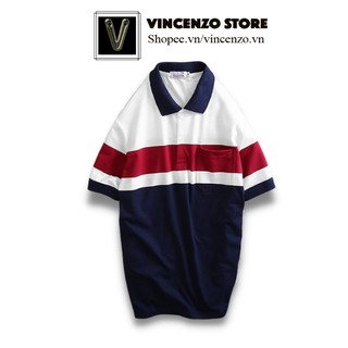 Áo thun nam tay ngắn đẹp có cổ polo cao cấp mới | Áo polo man Vincenzo Store