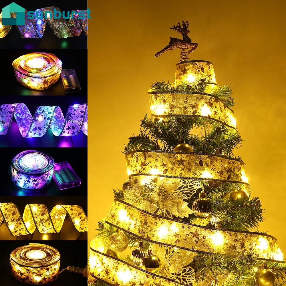 1 / 2 / 5M Dây Đèn LED Hai Lớp Trang Trí Cây Thông Noel