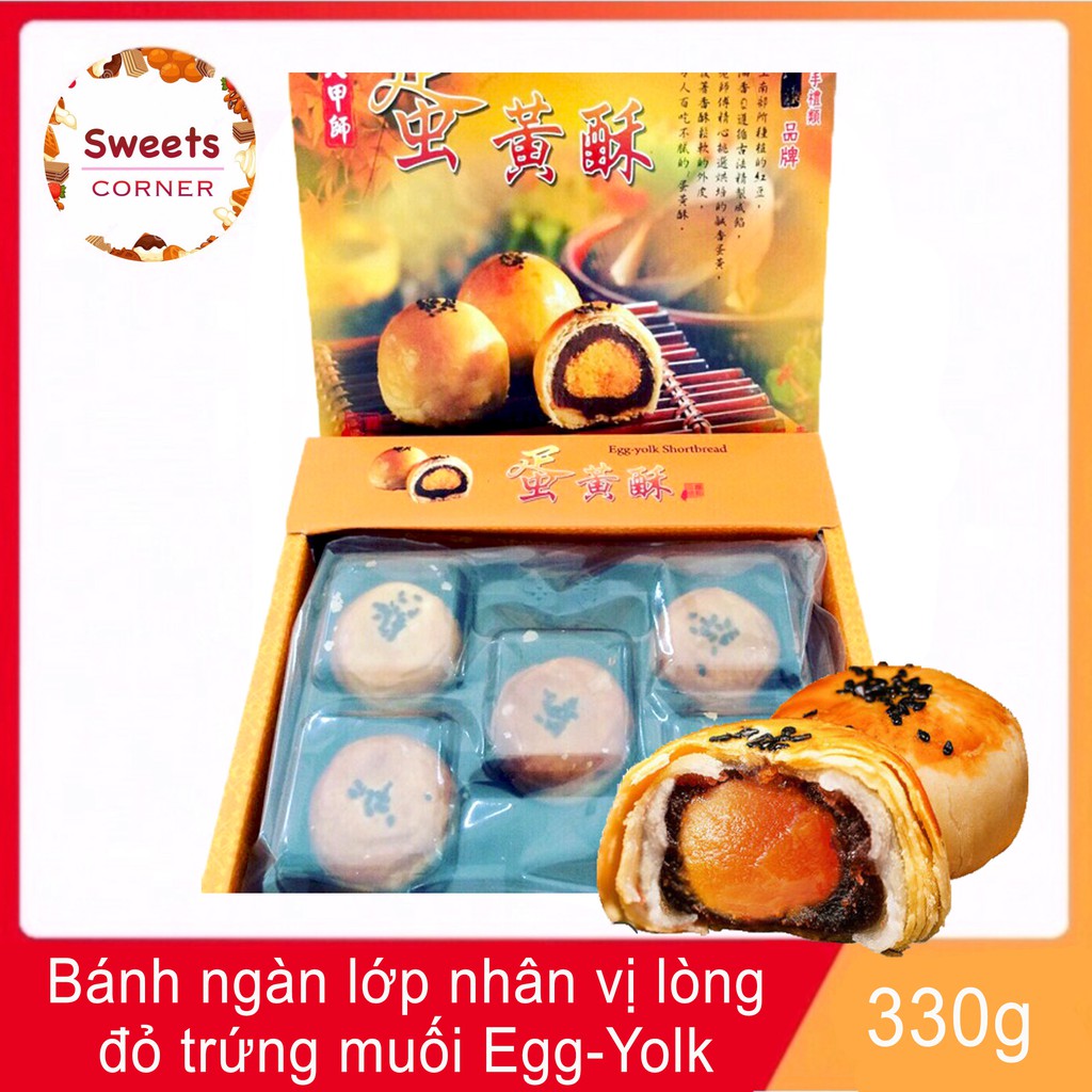 Bánh ngàn lớp nhân vị lòng đỏ trứng muối Egg-Yolk Shortbread 330g