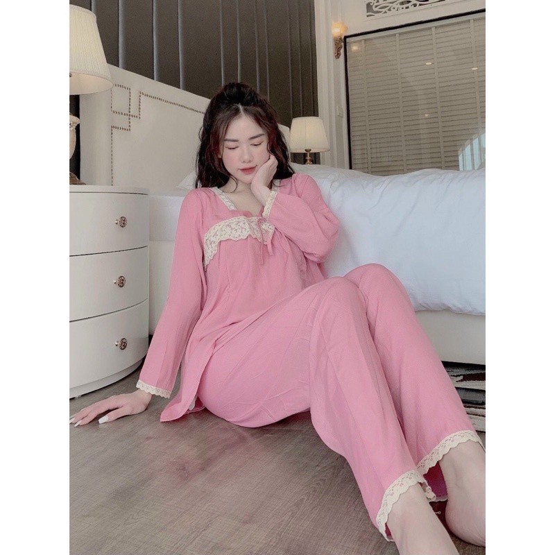 Bộ bầu cao cấpchất đũi HànCó khoá cho con ti, có chun chỉnh quần tiện lợiFree size 43~68kg
