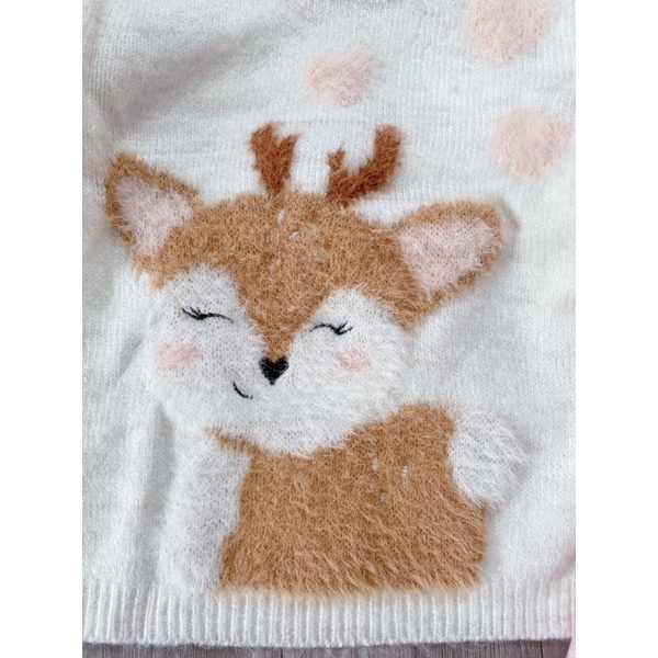 Áo len Blukids lông thỏ cho bé gái