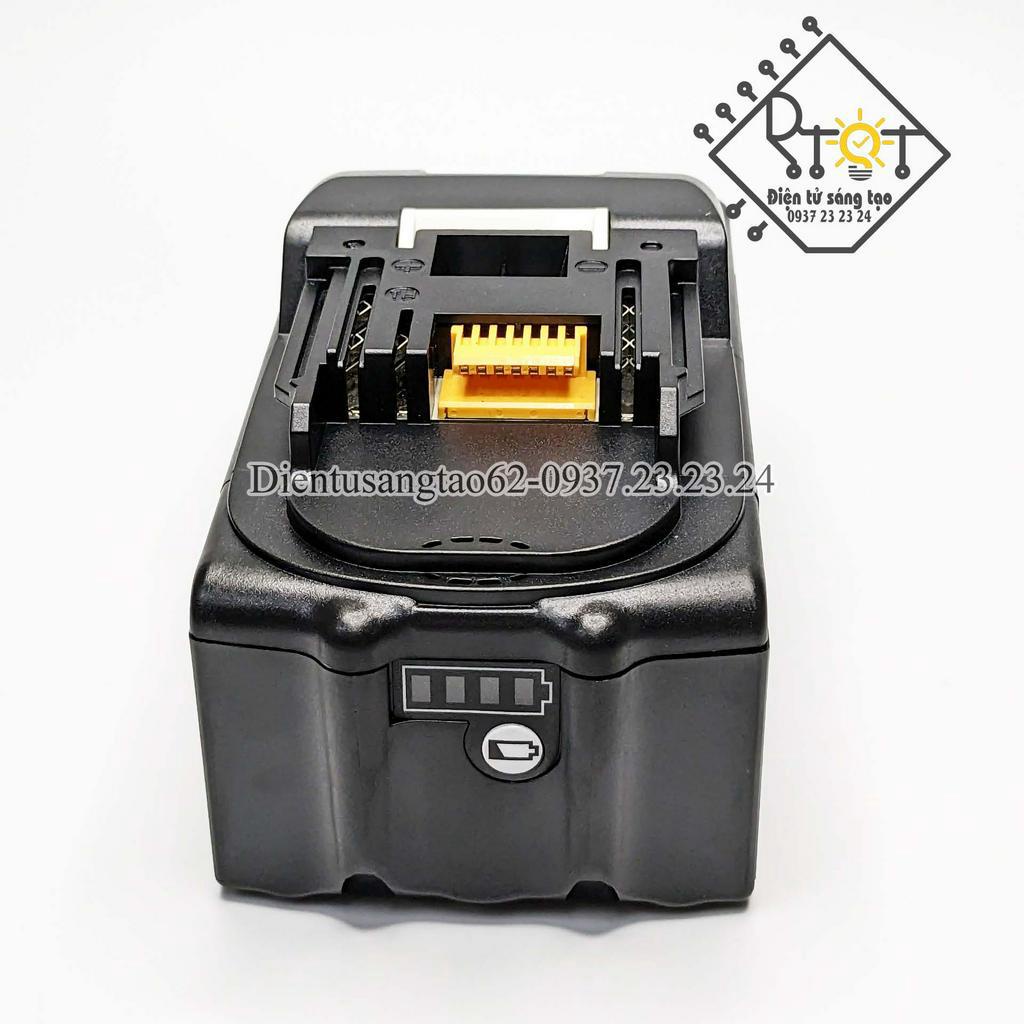 Vỏ mạch thay thế pin Makita 18V 8Ah Bầu lắp 10 cell 21700, kèm kẽm