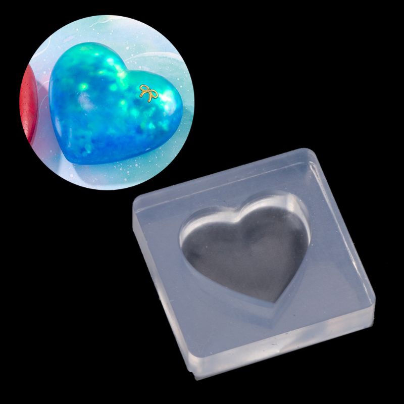 Khuôn Silicone Hình Trái Tim 3d Làm Trang Sức Thủ Công