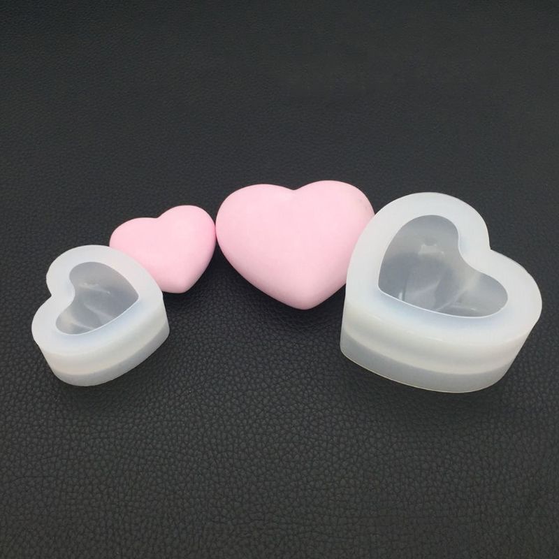 Khuôn silicone làm bánh kẹo tạo hình trái tim 3d DIY
