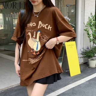 J & m❤ áo thun nữ ngắn tay dáng rộng kiểu hàn quốc