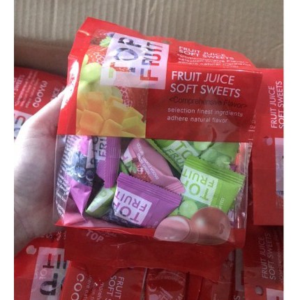 Kẹo dẻo trái cây Top Fruit Meal Hong Kong 320g - MIX VỊ XOÀI, TÁO, DÂU, NHO