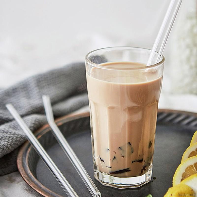 Bộ ống hút thủy tinh kèm hộp đựng có thể tái sử dụng tiện lợi