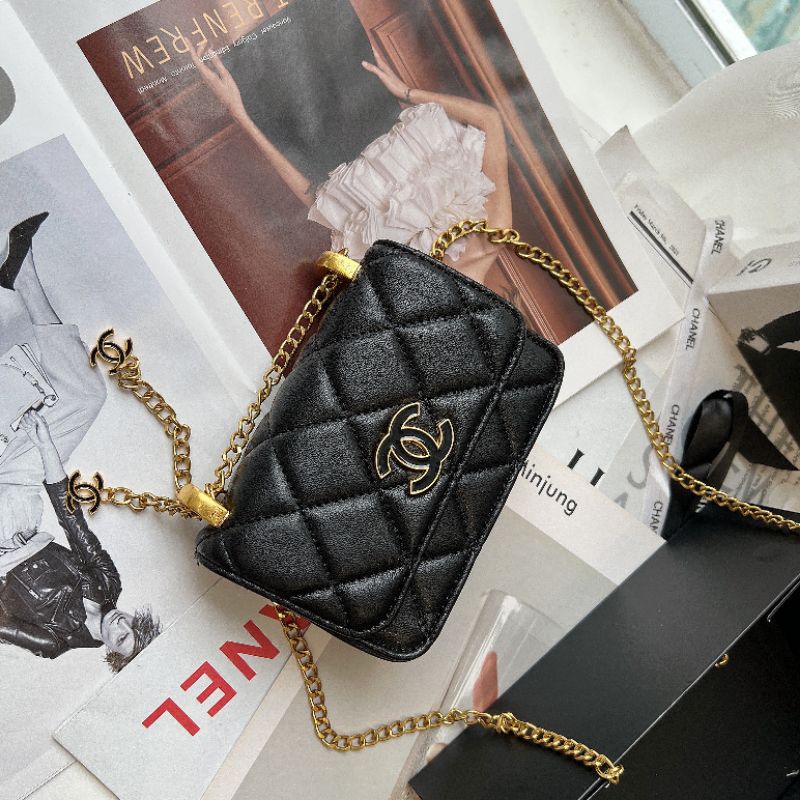 Túi chéo nữ C.N  woc logo sz mini 15cm xinh dã man fullbox vip nam châm
