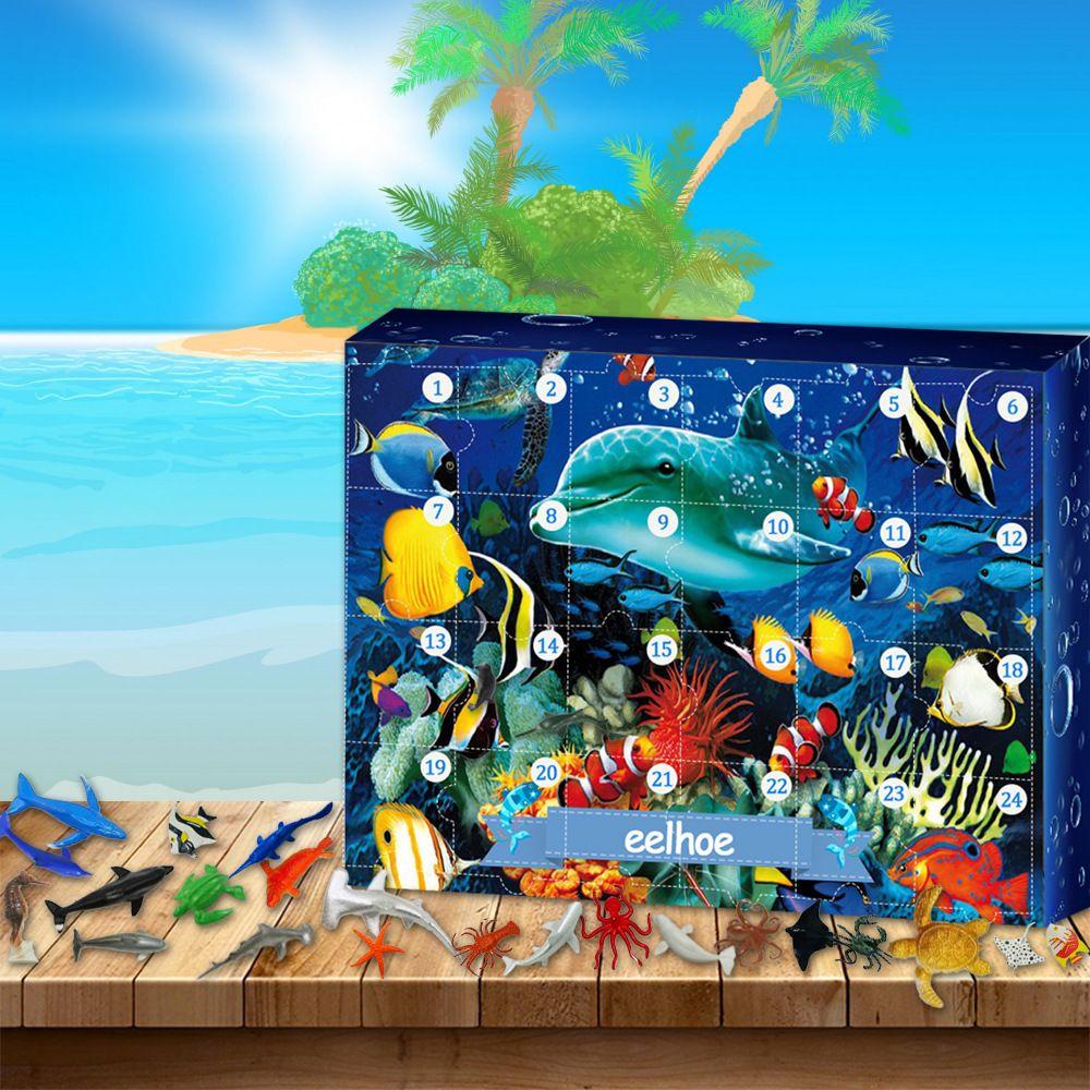 Forever Undersea Mô Hình Đồ Chơi Đếm Ngược Lịch Động Vật Dưới Nước
